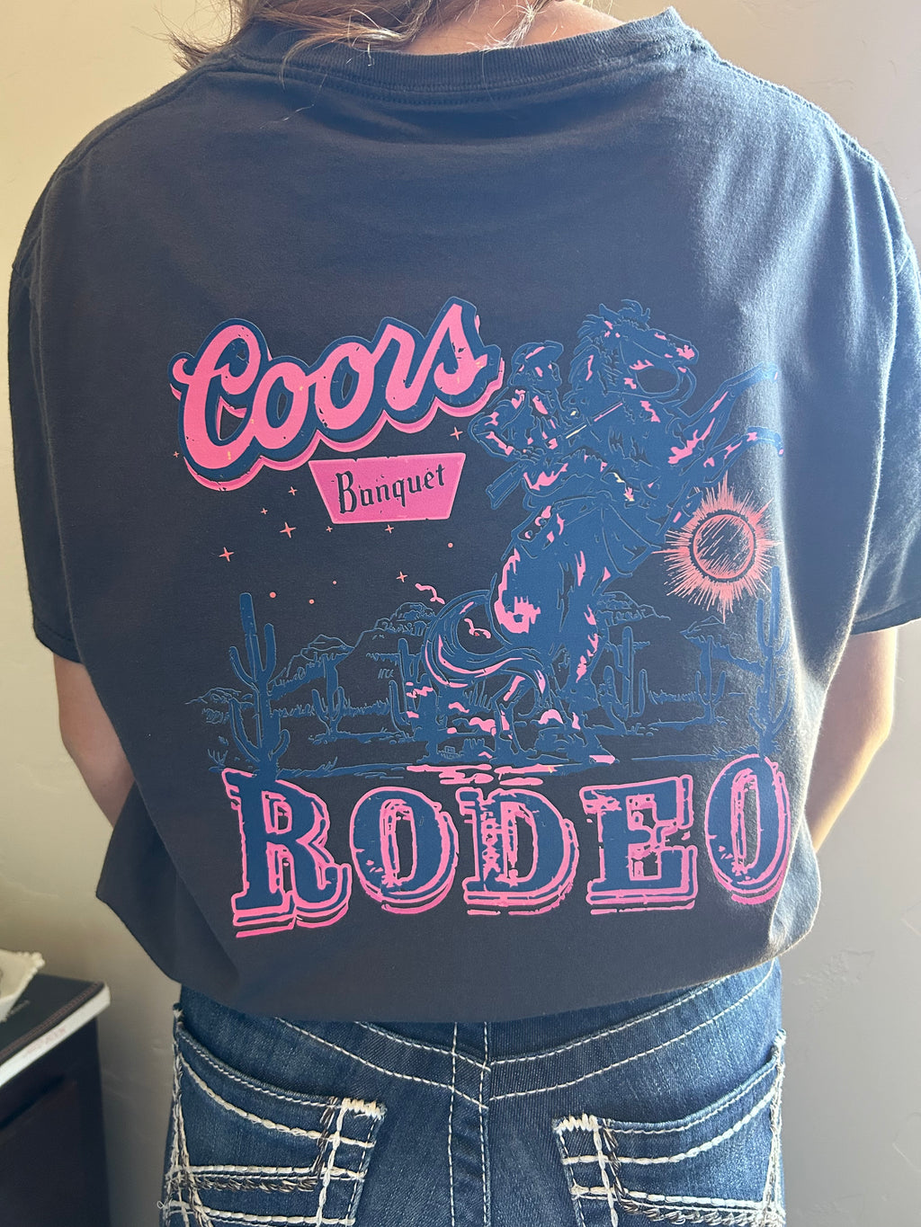 Coors Banquet Rodeo Graphic Tee | Vintage Western Cowboy Shirt